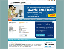 Tablet Screenshot of newsletter-emails.com